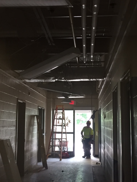 The old day care area is being transformed!