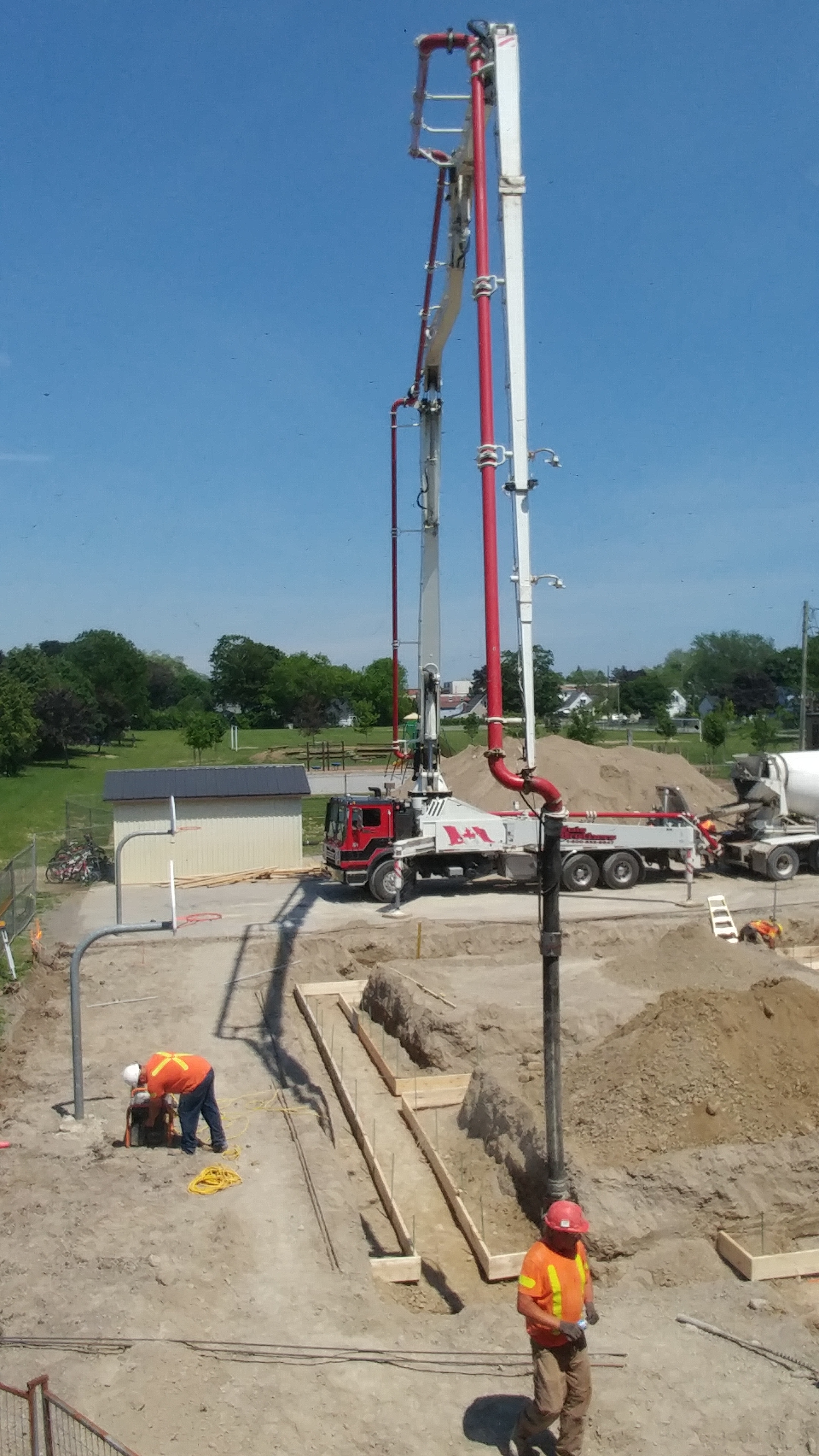 The footings are in....
